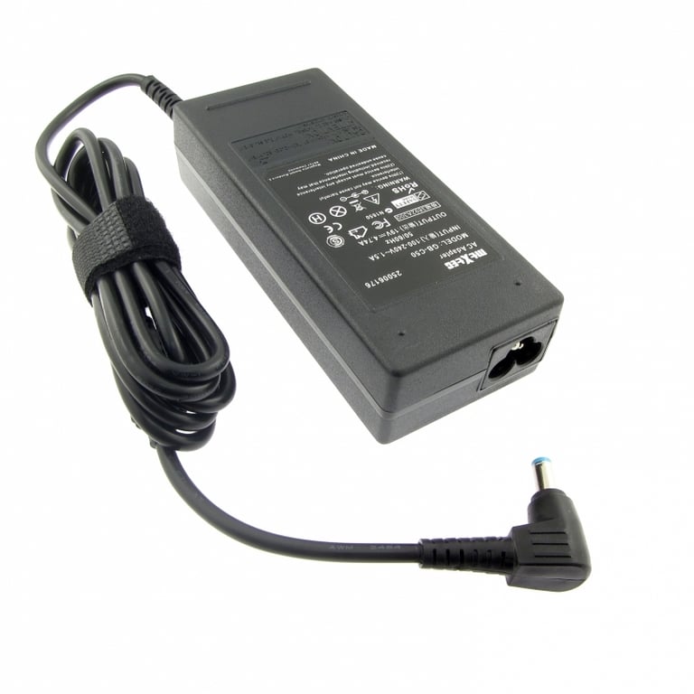 Charger (power supply), 19V, 4.74A for ACER Extensa 5220, plug 5.5 x 1.7 mm round