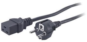 APC AP9875 cable de transmisión Negro 2,5 m C19 acoplador CEE7/7