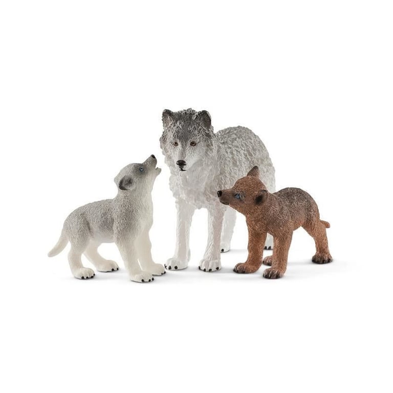 Schleich Maman loup avec louveteaux - 42472