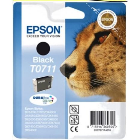 Cartouche noire originale Epson T0711 - C13T071140B0 [Ml-7.4][Pag-240] - Neuf
