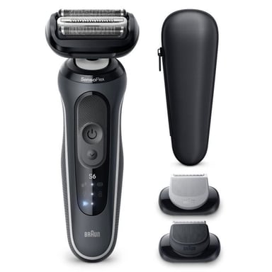 Rasoir électrique BRAUN Series 6 - Noir - Autonomie 60 minutes - Charge rapide 5 minutes