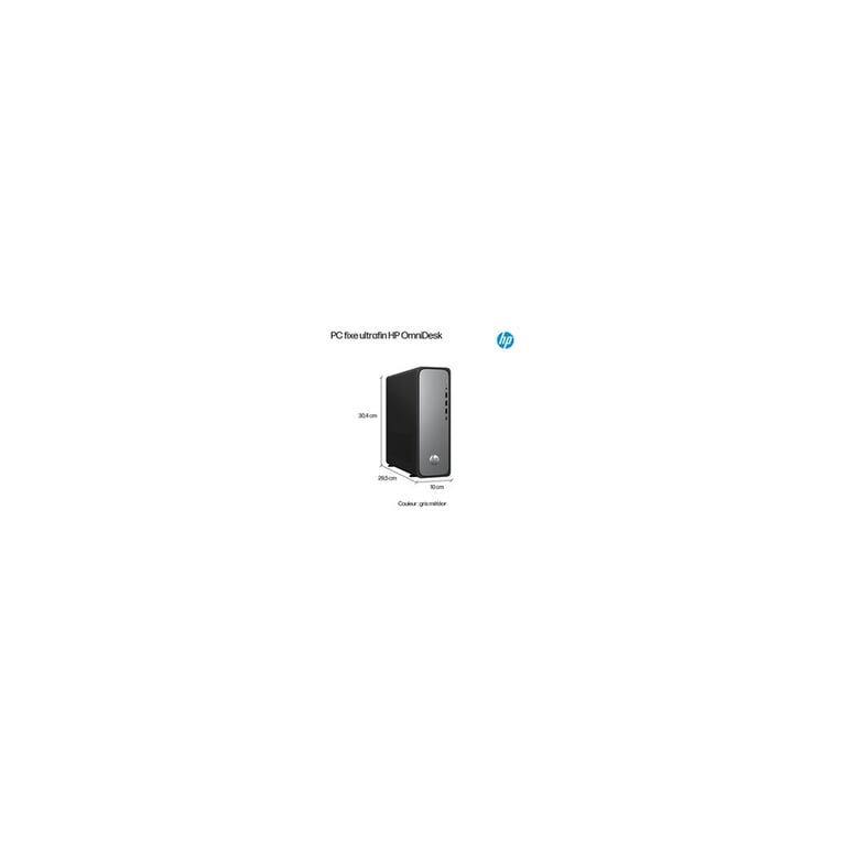 PC tour HP OmniDesk Slim S03-0020nf Intel 8 Go RAM 512 Go SSD Gris et noir - Neuf