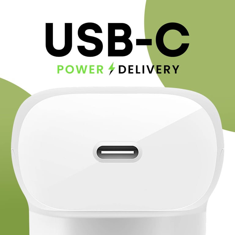 Belkin Pack chargeur rapide USB-C 3Ow Power Delivery & PPS + câble Lightning 1 mètre Blanc - vue 4