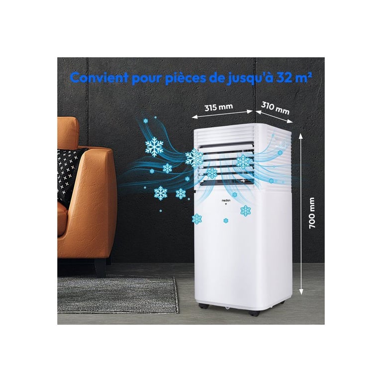 Climatisation mobile Medion P901 9000 Btu Jusquà 32 m2 Produit connecté - vue 4