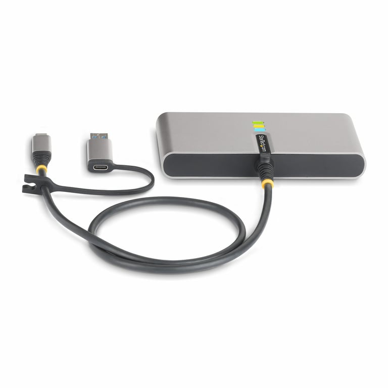 StarTech.com Hub USB C à 2 Ports USB A avec Ethernet et RS 232 Dongle USB C vers USB A PD Pass Through 2x USB A 5Gbps Gigabit Ethernet Série RS232 FTDI Neuf - vue 3
