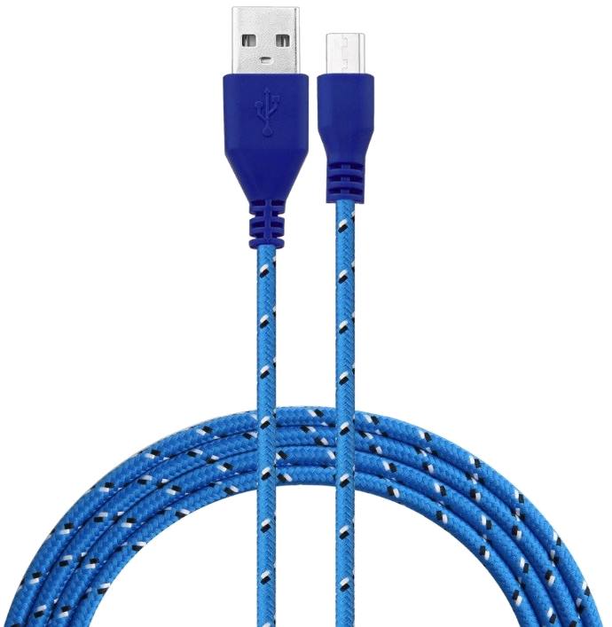 Cable Tressé pour Manette Playstation 4 PS4 3m Universel Chargeur Connecteur Micro USB Tissu Tissé L