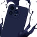 Coque pour Apple iPhone 13 PRO en FLUID BLEU FONCÉ Housse de protection Étui en silicone TPU flexible