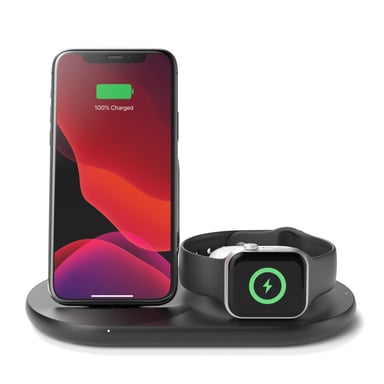 Belkin Boost Charge Casque, Smartphone, Smartwatch Noir USB Recharge sans fil Charge rapide Intérieure