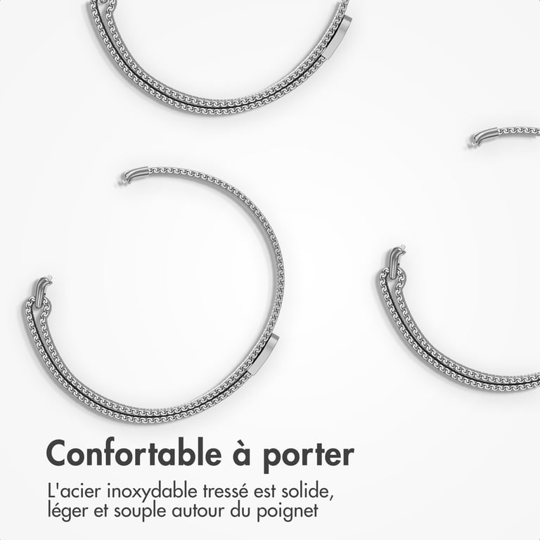 Bracelet Xiaomi Smart Band 9 Pro / 8 Pro 20mm Magnétique Milanais - vue 2
