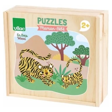 Puzzles Éducatifs en Bois pour Enfants - À la Recherche de Maman