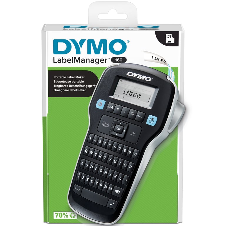 Dymo Labelmanager 160 Étiqueteuse Et Transfert Thermique Rouleau 1 2 Cm - vue 2