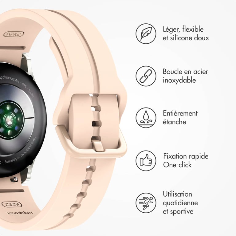 Bracelet Samsung Galaxy Watch 7 20mm - vue 9
