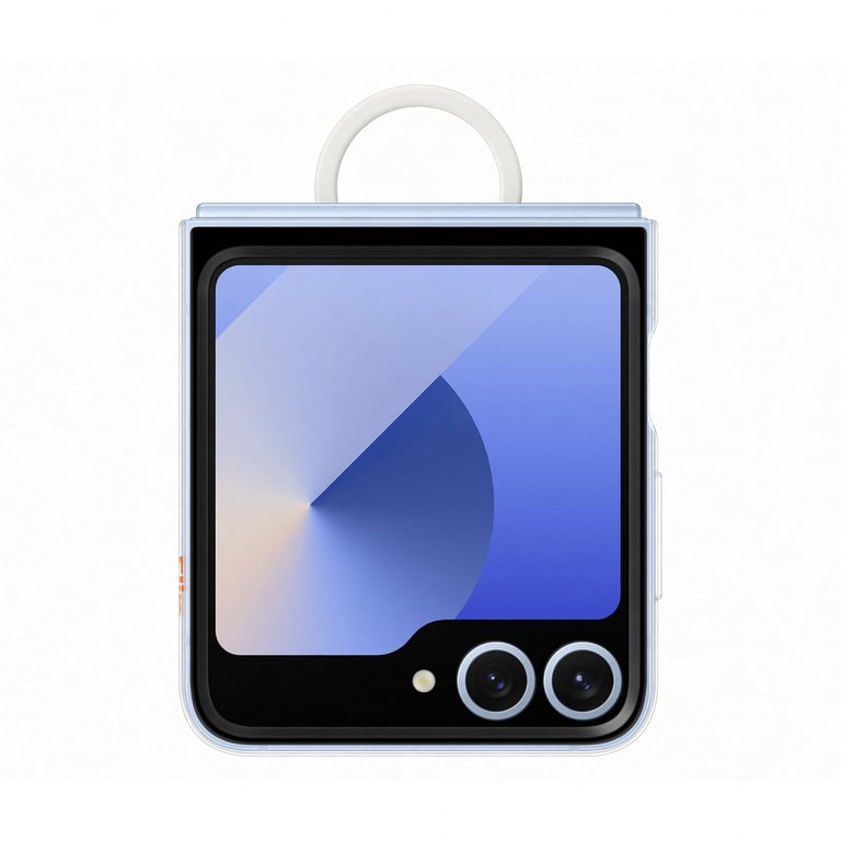 Coque Z Flip6 transparente avec anneau - vue 3