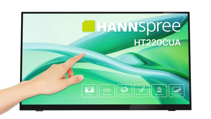 Hannspree HT220CUA écran plat de PC 54,5 cm (21.4'') 1920 x 1080 pixels Full HD LED Écran tactile Noir