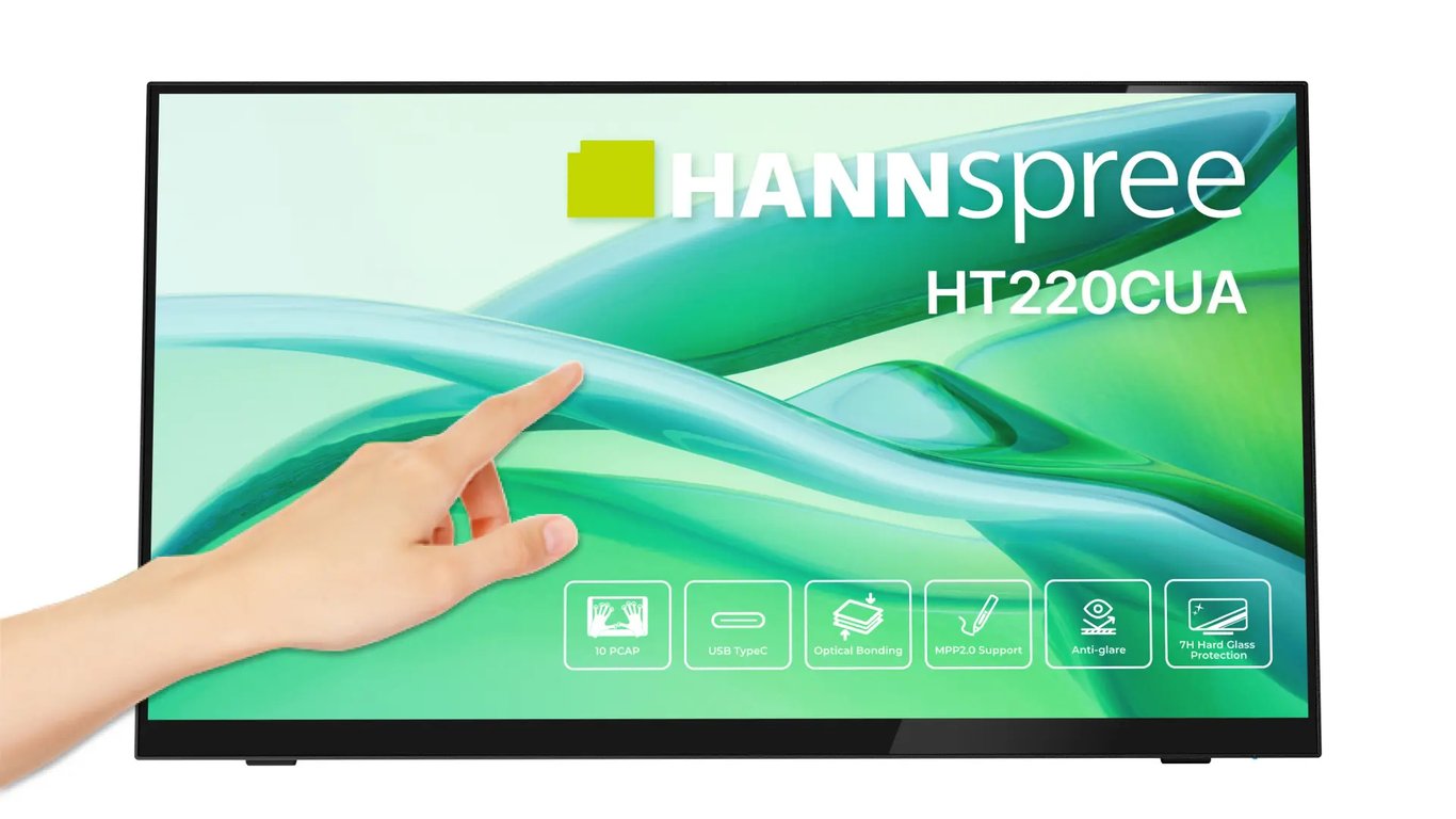 Hannspree HT220CUA écran plat de PC 54 5 cm 21.4 1920 x 1080 pixels Full HD LED Écran tactile Neuf
