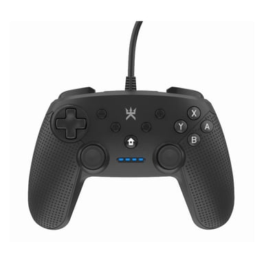 Manette filaire Alpha Omega Players Noir pour Nintendo Switch PC et Android