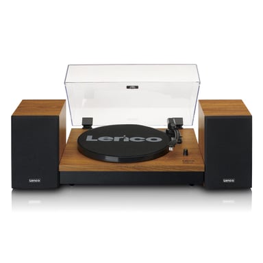 Lenco LS-310WD platine Tourne-disque entraîné par courroie Noir, Bois Manuel