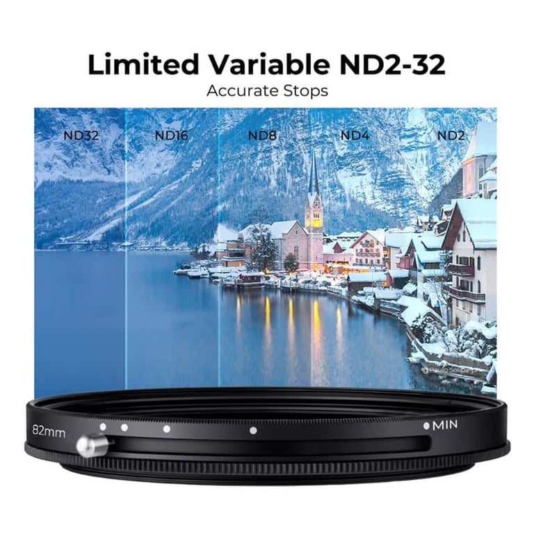 K&F Filtre Nano X CPL+Variable ND2 ND32 82mm Neuf - vue 2