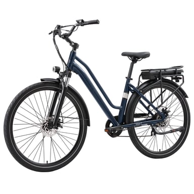 VéLo Électrique Urban 7 | Moteur 250W | Batterie 36V 12.8Ah | Pneus 700C*50C Pouces | Vitesse Max 25 km/h | Autonomie 70 km | Bleu