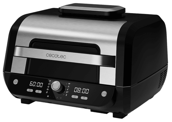 Cecotec Cecofry FireDome 8000 Pro Unique 8 L Autonome 1700 W Friteuse d'air chaud Noir, Acier inoxydable - Neuf