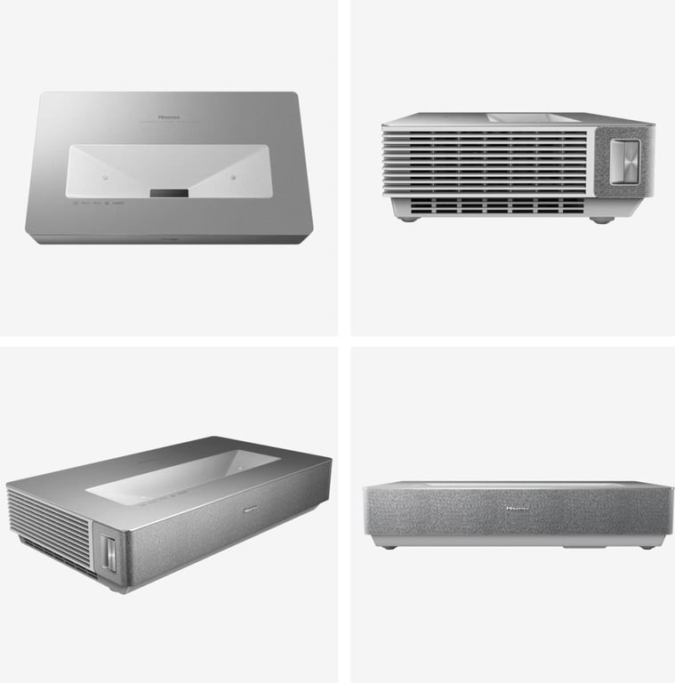 Hisense 100L5ND projecteur TV Projecteur à focale ultra courte 2700 ANSI lumens DLP UHD 4K (3840x2160) Noir, Argent Compatibilité 3D - Neuf