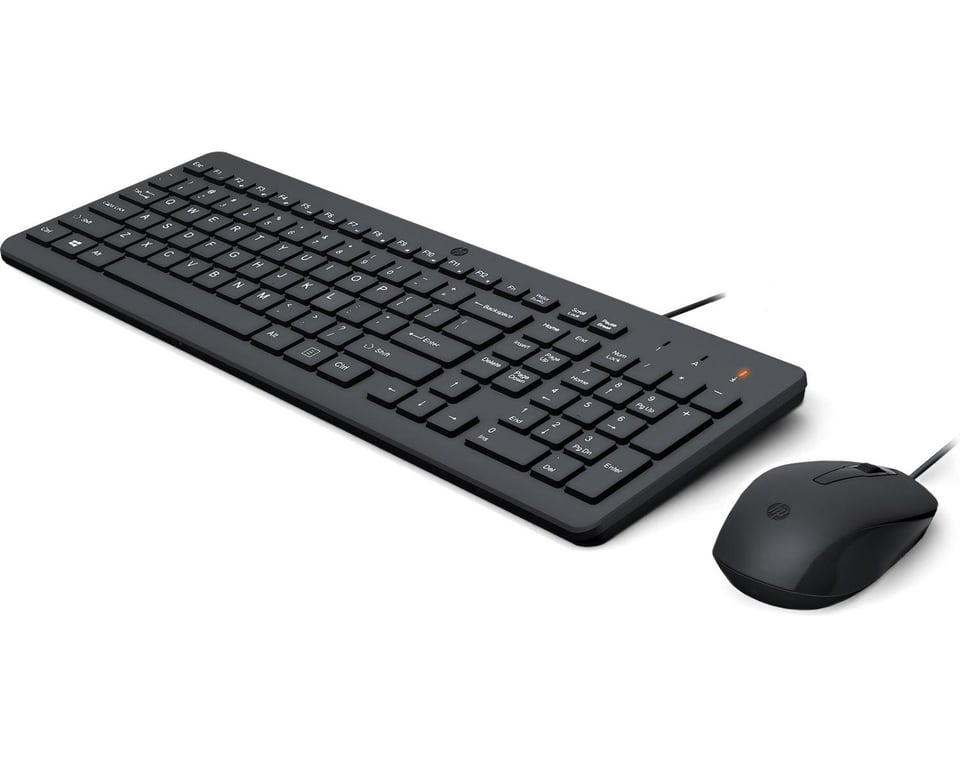 HP 150 Wired Mouse and Keyboard clavier Souris incluse USB Noir - Neuf