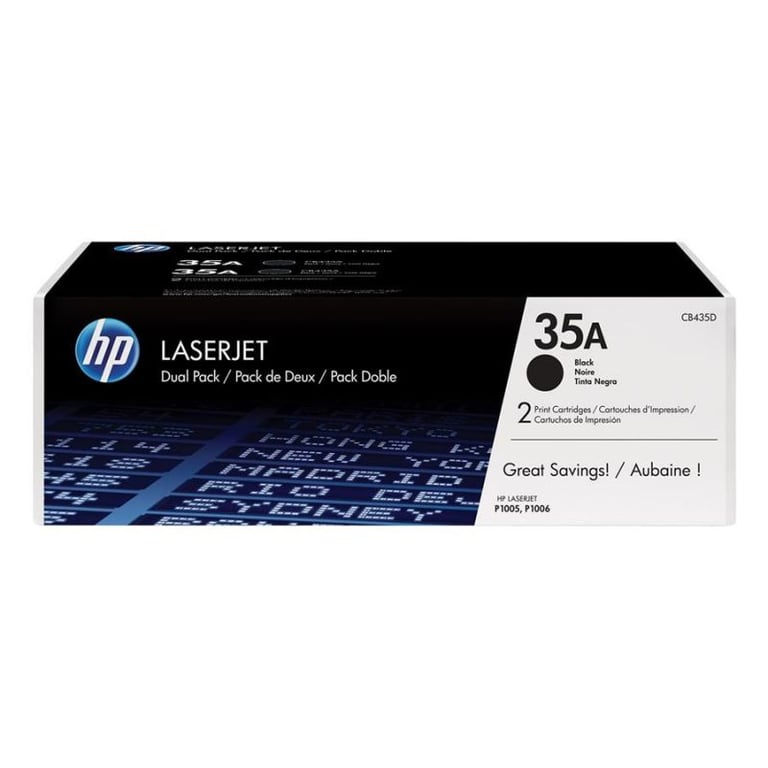 Toner noir HP P1005/P1006 - CB435A - Neuf