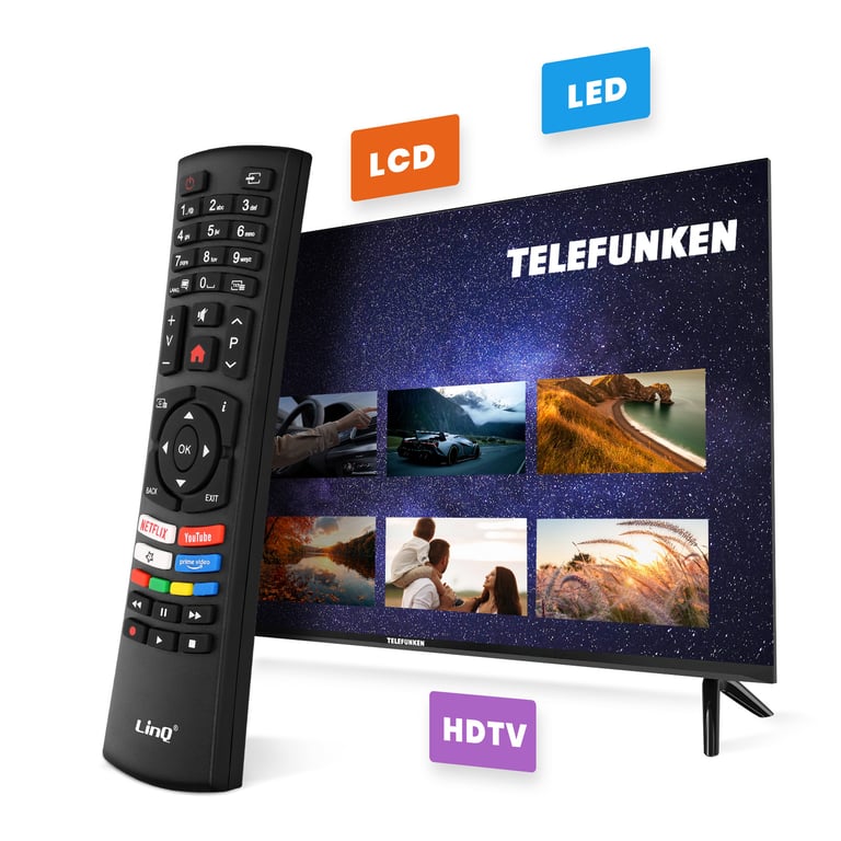 Télécommande TV Telefunken pour HDTV / LED / LCD Signal jusqu'à 8m Neuf - vue 2