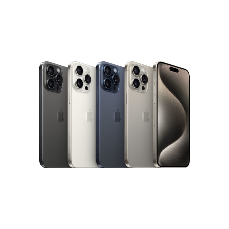 iPhone 15 Pro Max (5G) 256 Go, Titane noir, Débloqué - Apple