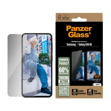 PanzerGlass ® Privacy Screen Protector Samsung Galaxy A36 5G | Ultra-Wide Fit Protector de pantalla 1 pieza(s)
