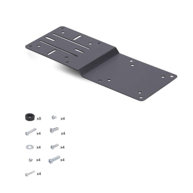 StarTech.com Soporte Bracket de Montaje VESA Compatible con 75x75/100x100 para NUC/Thin Client/Docking Stations - Soporte VESA para Mini PC