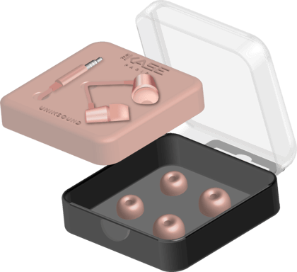 K Ecouteurs intra-auriculaires, Or Rose