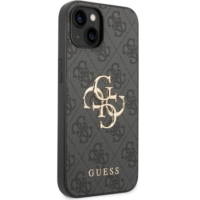 Guess Coque 4G Metal Logo Backcover pour Apple iPhone 14 Gris - vue 3