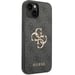 Guess Coque 4G Metal Logo Backcover pour Apple iPhone 14 - Gris