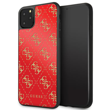 Étui Guess 4G Double Layer Glitter pour iPhone 11 Pro Max