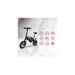 Draisienne Électrique Adulte E-bike 140 – Moteur 1000W - Autonomie Jusqu'a 18 km - Pneu 14'' Gonflable - Batterie 42V/5.2Ah - Poids 15Kg