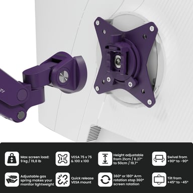 Alzare Neo Duo – soporte doble para monitor con brazo de gas