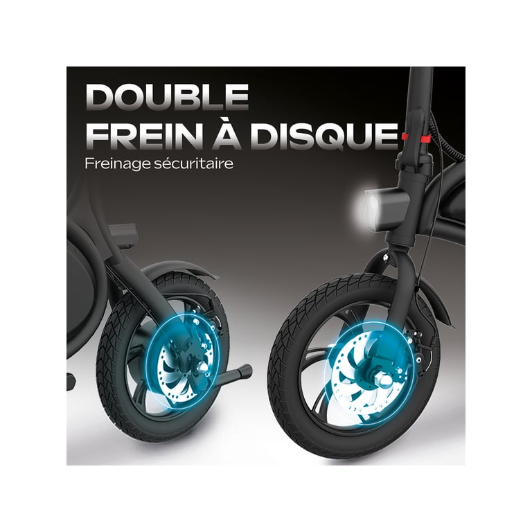 Draisienne Électrique Urbanglide Bike 120+ 350W – Autonomie 18 km, Vitesse 25 km/h - vue 4