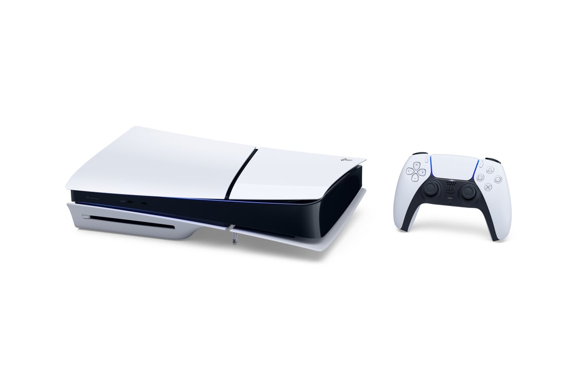 Pack PS5 Slim & EA Sports FC 24 - Console de Jeux Playstation 5 Slim (Standard) 1 To, Blanc