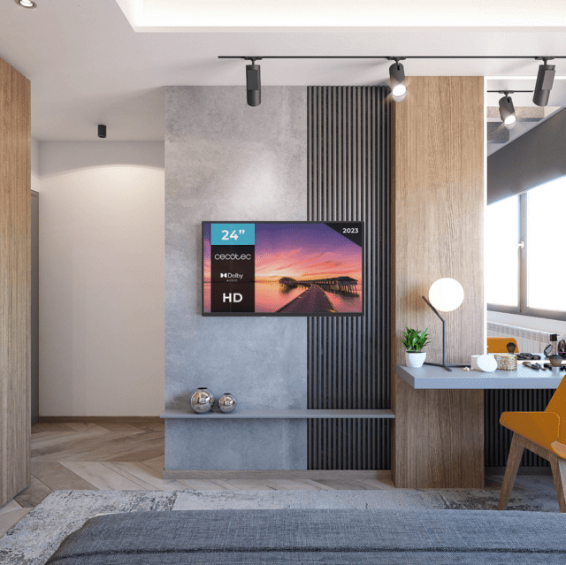 Cecotec Téléviseur TV 0 Series 0024 Écran 24 Pouces HD Résolution Images et Vidéos optimale Système Dolby Mémoire Flash Connectivité avec 3 Ports HDMI et 1 Port USB Télécommande Classe E - vue 2