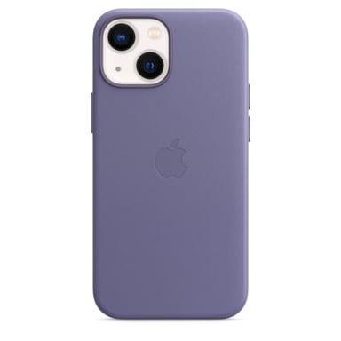 Coque en cuir avec MagSafe pour iPhone 13 mini Violet