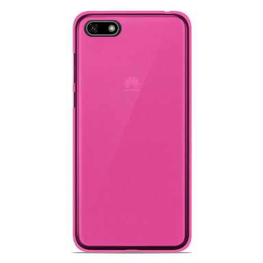 Coque silicone unie compatible Givré Rose Huawei Honor 7S