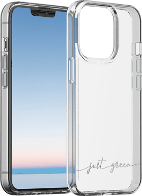 Coque iPhone 13 Pro Infinia Transparente - 100% Plastique recyclé Just Green