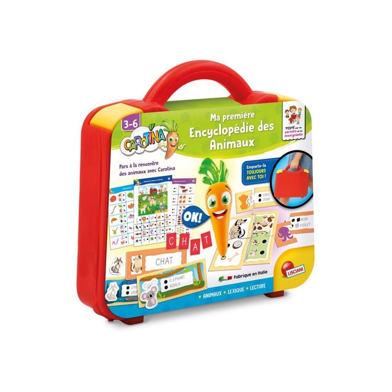 Briefcase Éducative Liscianigiochi Carotina – Animal Encyclopedia À Quiz