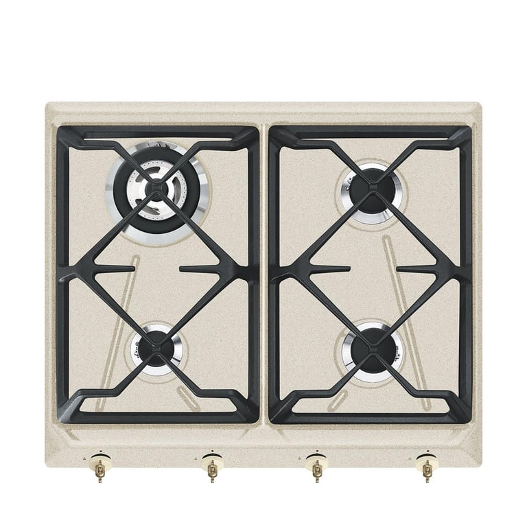 Smeg SRV864AVOGH2 Intégré Cuisinière à gaz Avoine Fonte Rond - vue 2