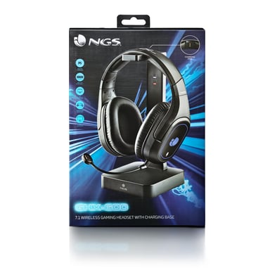 NGS GHX-600 Casque Avec fil &sans fil Arceau Jouer Micro-USB Noir
