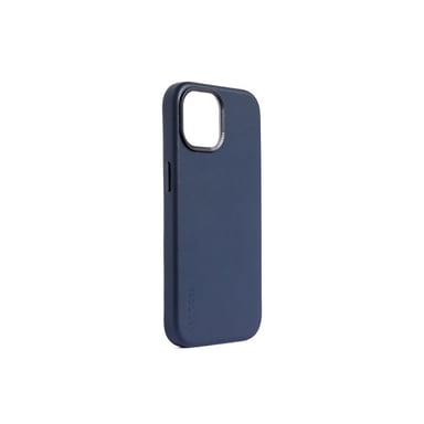 Coque pour Apple iPhone 15 Pro Max MagSafe en Cuir Pleine Fleur Ultra-Résistant Bleu marine