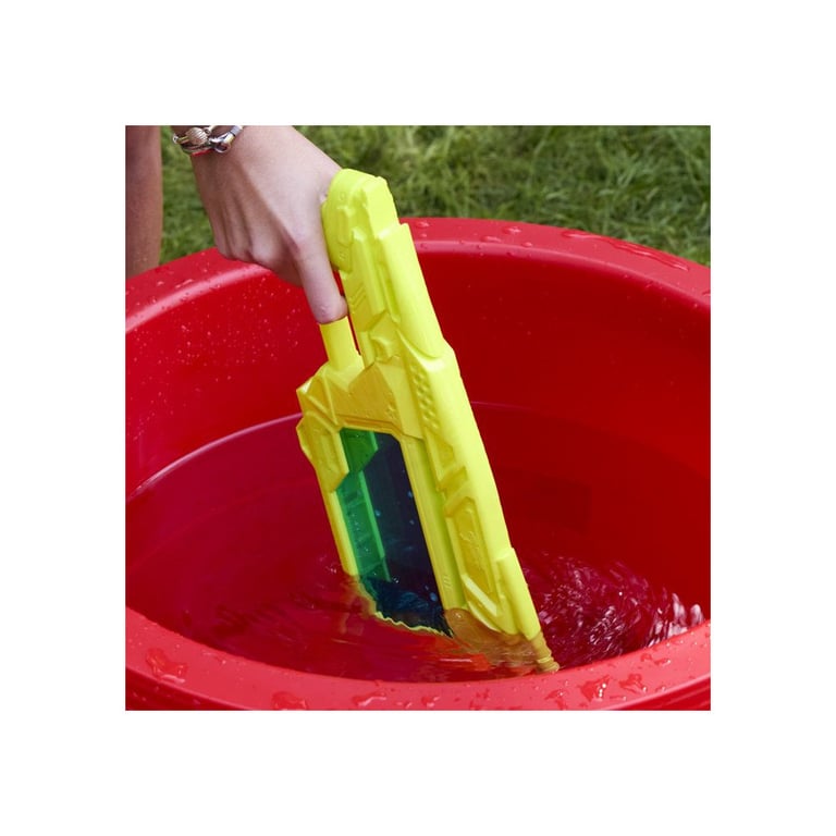 Pistolet à eau NERF Super Soaker Dunk-Fill+ 358 ml remplissage par immersion Jaune-vert/Orange - Neuf