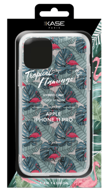 Coque hybride Flamant rose tropical pour Apple iPhone 11 Pro