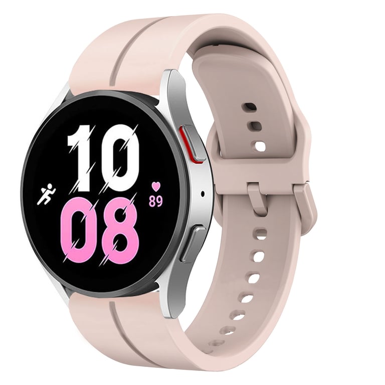INF Bracelet de montre en silicone Pink 22 mm